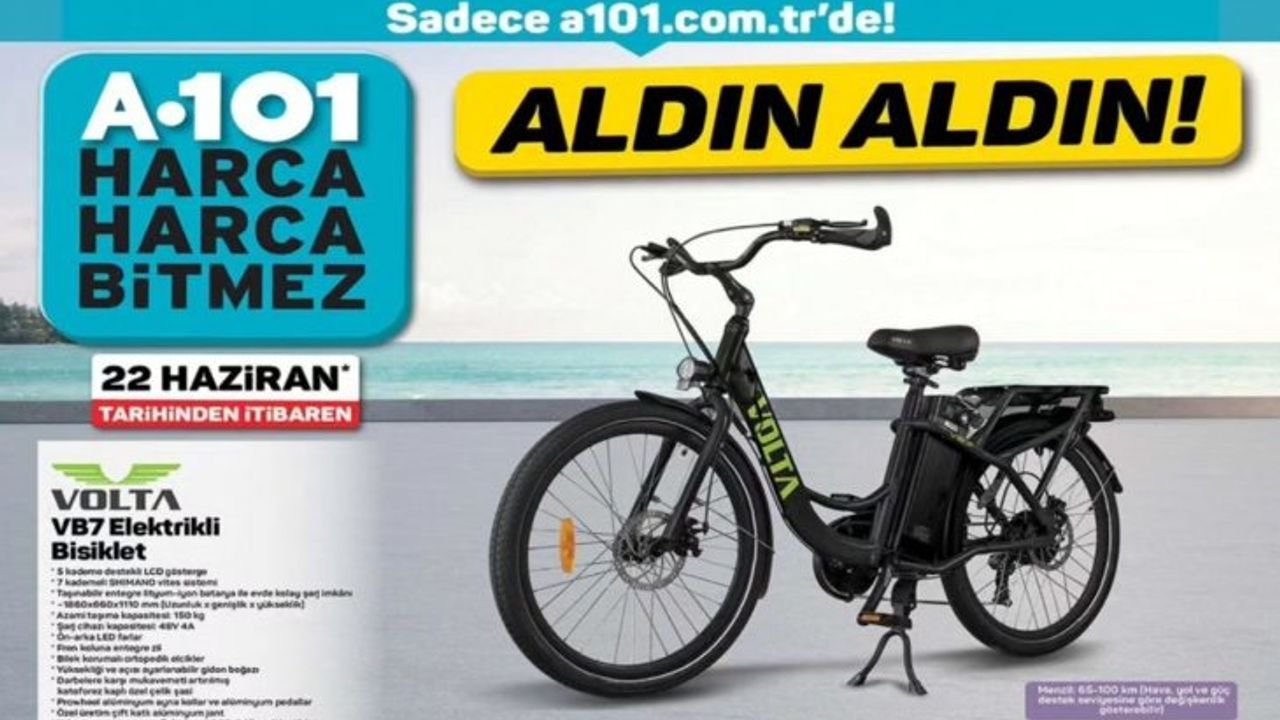 A101'de %100 Elektrikli Bisiklet Satışı Başladı