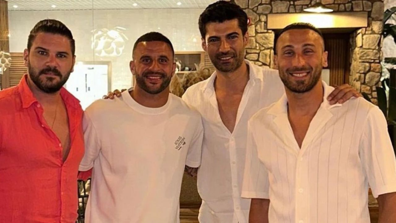 Kyle Walker, Tolgahan Sayışman, İsmail Filiz ve Cenk Tosun Antalya'da Tatil Yaptı