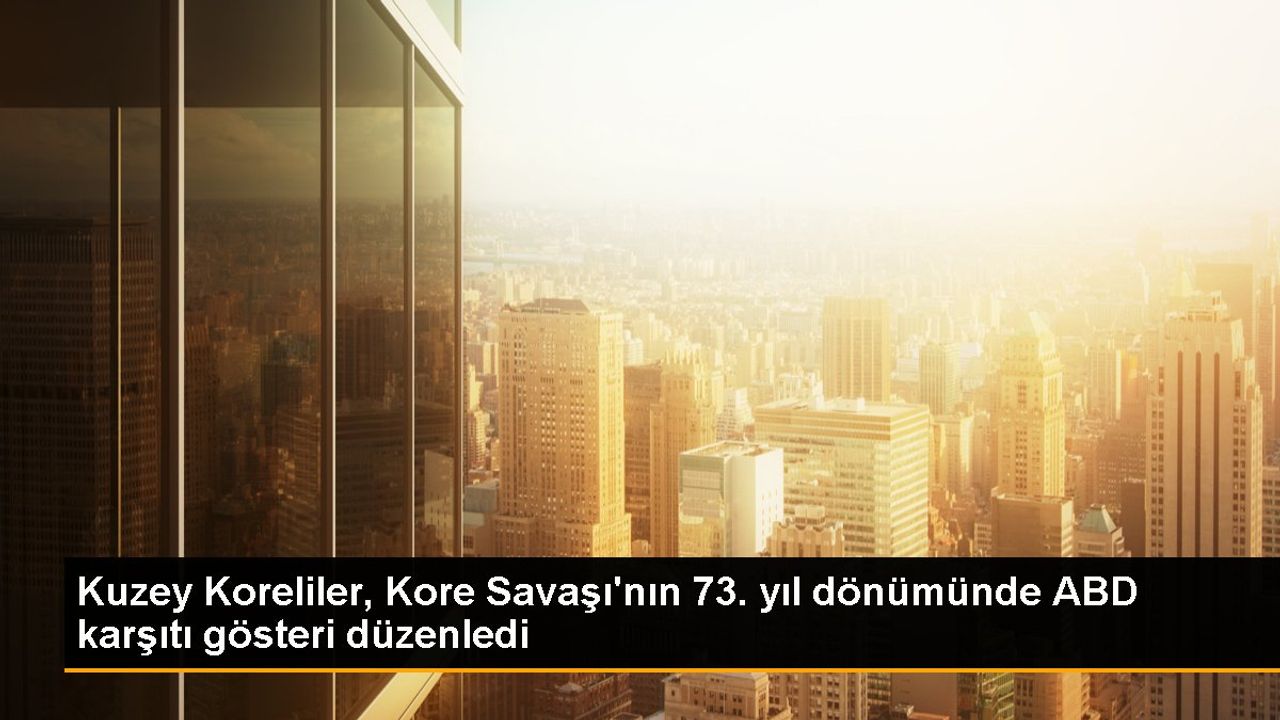 Kuzey Kore'de ABD karşıtı gösteri düzenlendi