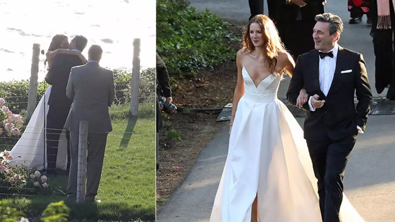 Mad Men'in Yıldızı Jon Hamm, Anna Osceola İle Evlendi
