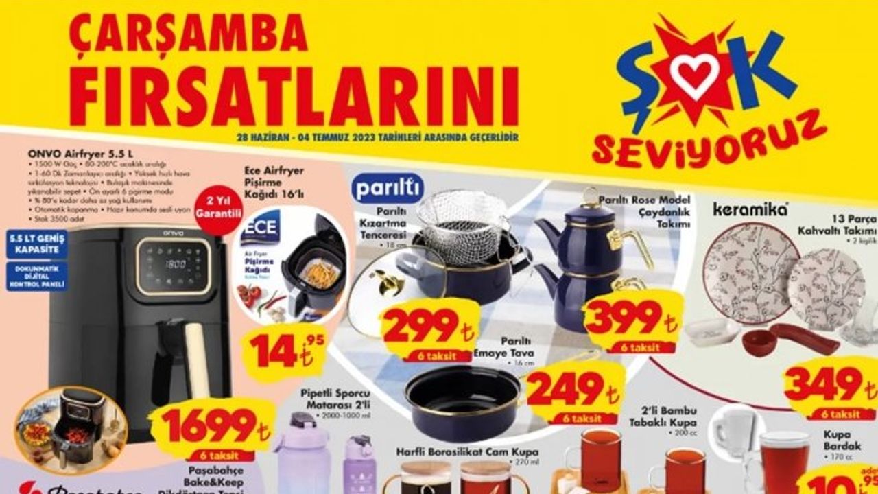 ŞOK Market'te İndirimli Aktüel Ürünler Kataloğu Yayımlandı