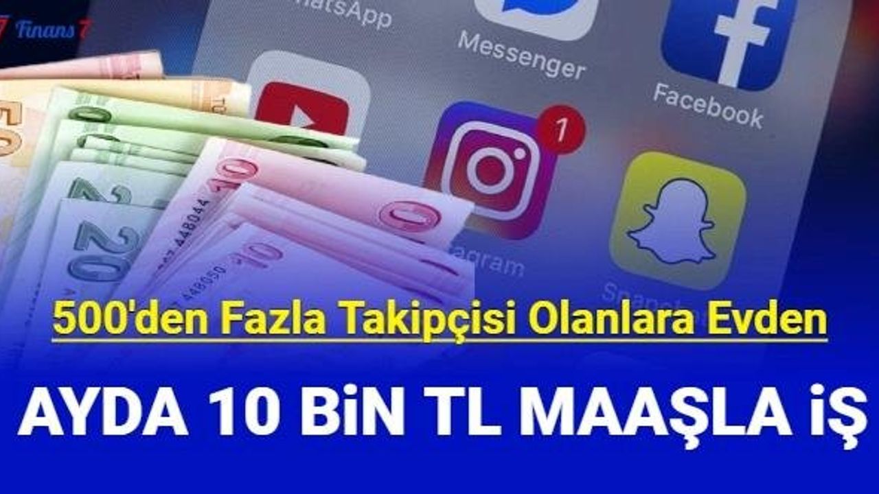 İnstagram'da 500'den Fazla Takipçisi Olanlara Para Kazanma Fırsatı