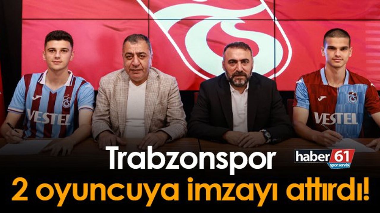 Trabzonspor Altyapıdan Yetişen İki Genç Futbolcuyla Sözleşme İmzaladı