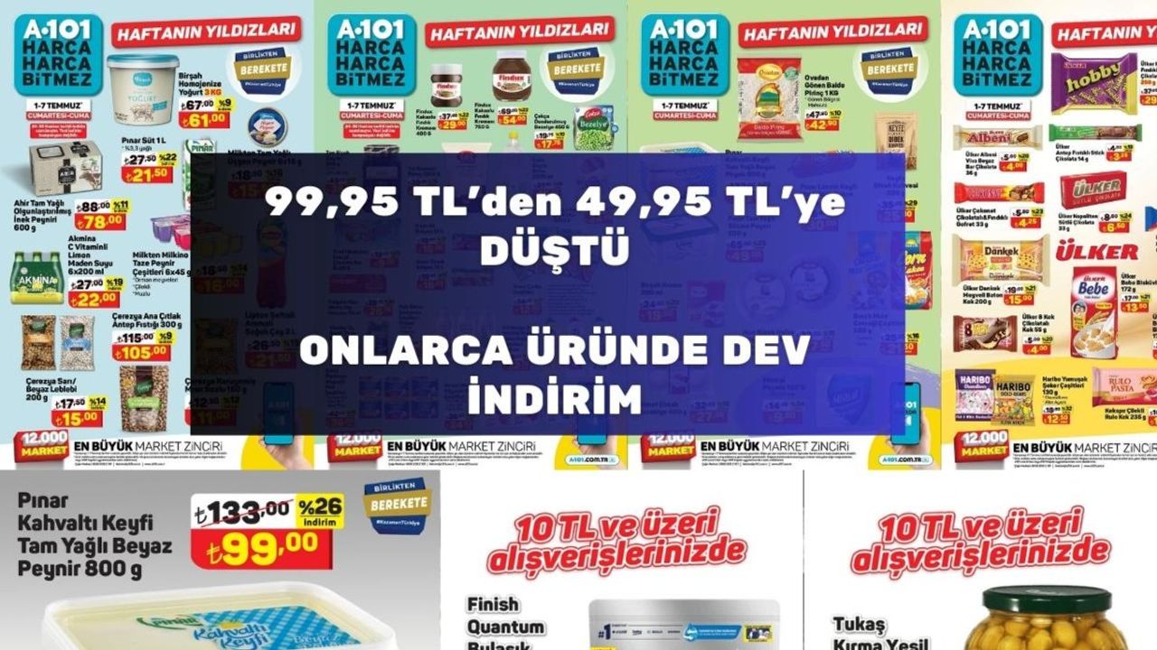 A101 Marketlerinde Büyük İndirim Başladı