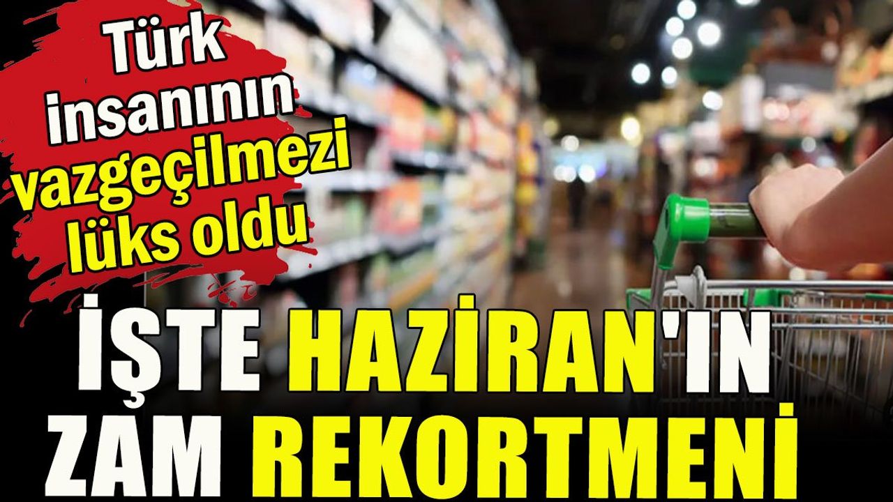 Haziran Ayında Zam Rekortmeni Çay ve Diğer İçecekler Oldu