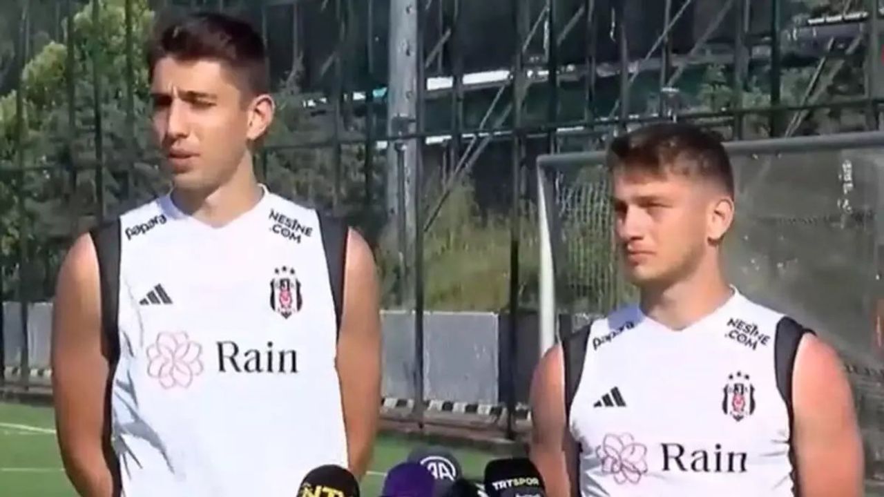 Beşiktaş'ın Genç Futbolcuları Demir Ege Tıknaz ve Semih Kılıçsoy Antrenman Öncesi Açıklamalarda Bulundu