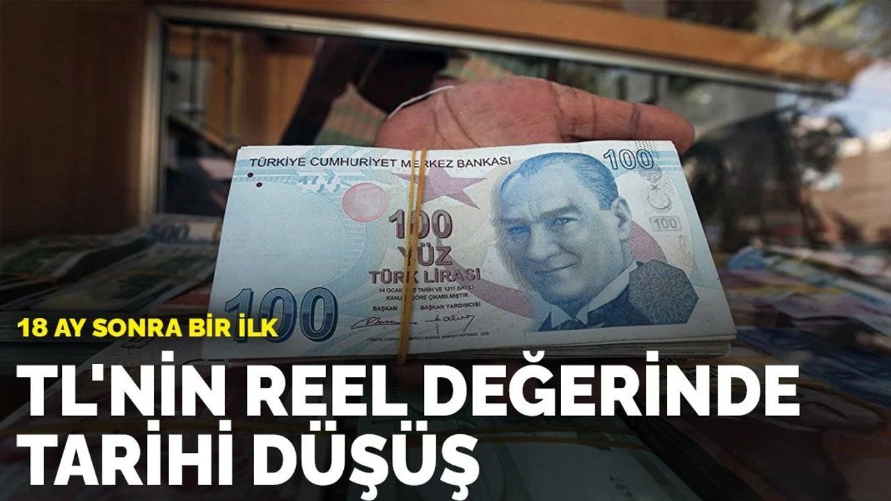 TCMB'nin Yayımladığı Verilere Göre Reel Efektif Döviz Kuru Endeksi Düştü