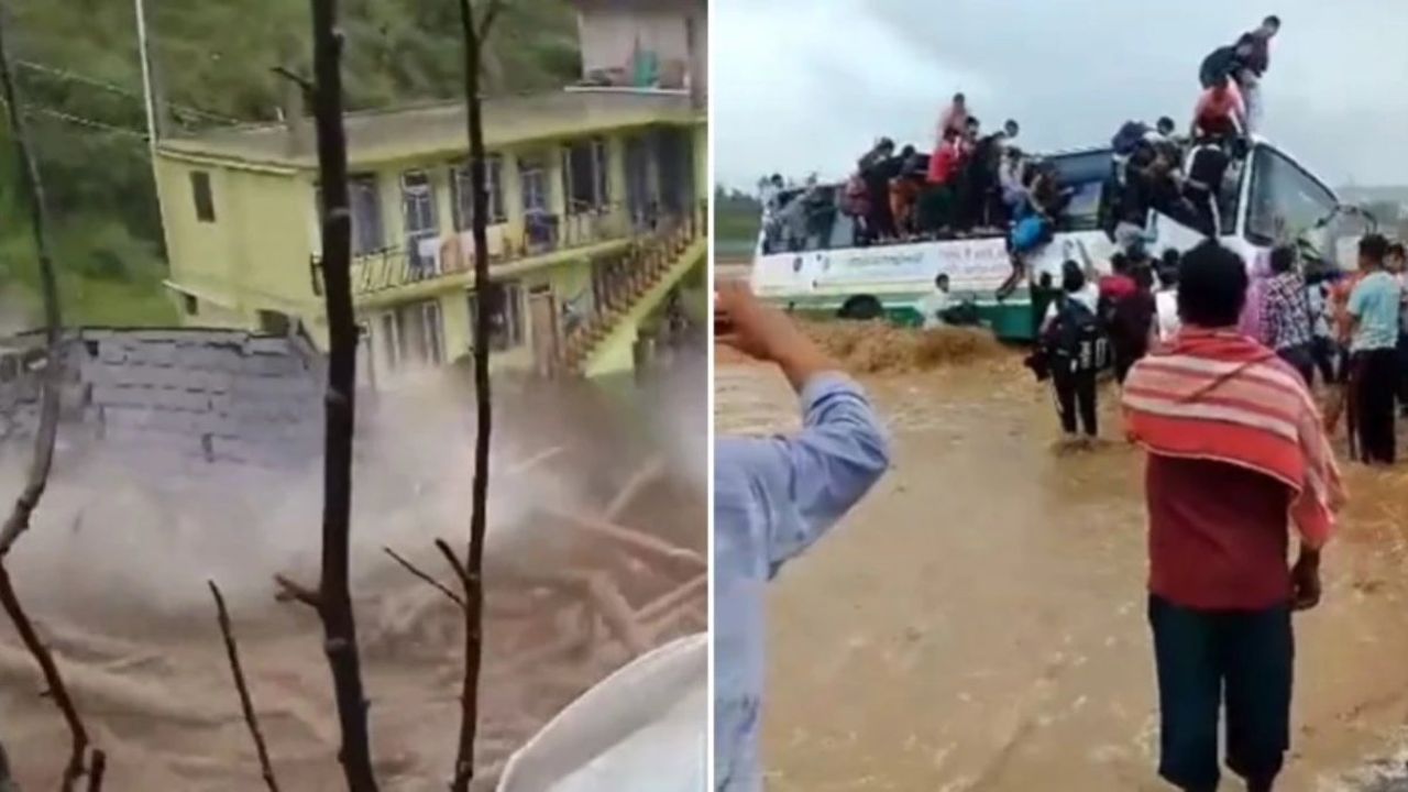 Hindistan'da Şiddetli Yağışlar Sonucu Meydana Gelen Sel ve Heyelanlar