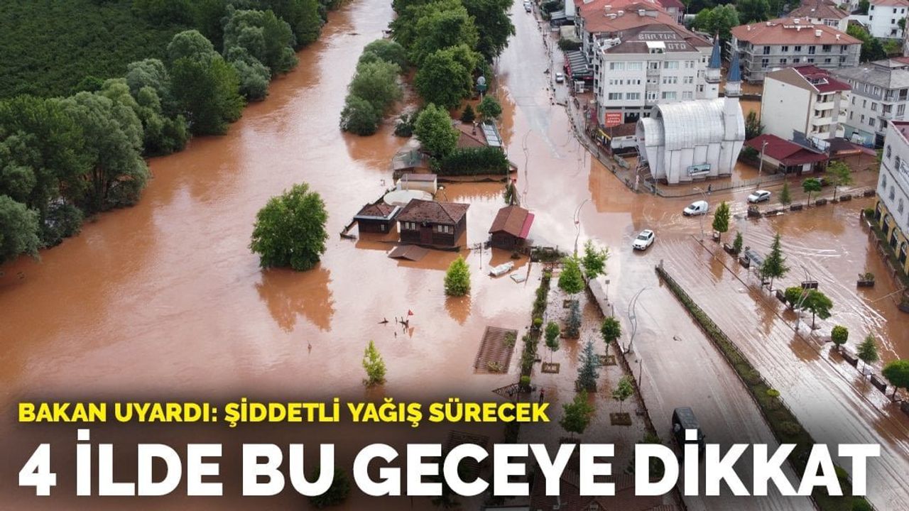 Bakanlar Bartın'da Sel Felaketini Değerlendirdi