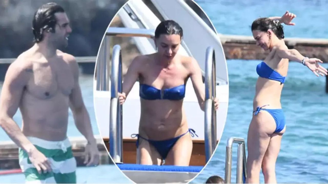 Hande Ataizi ve Sevgilisi Dinç Aydoğdu Tatilde