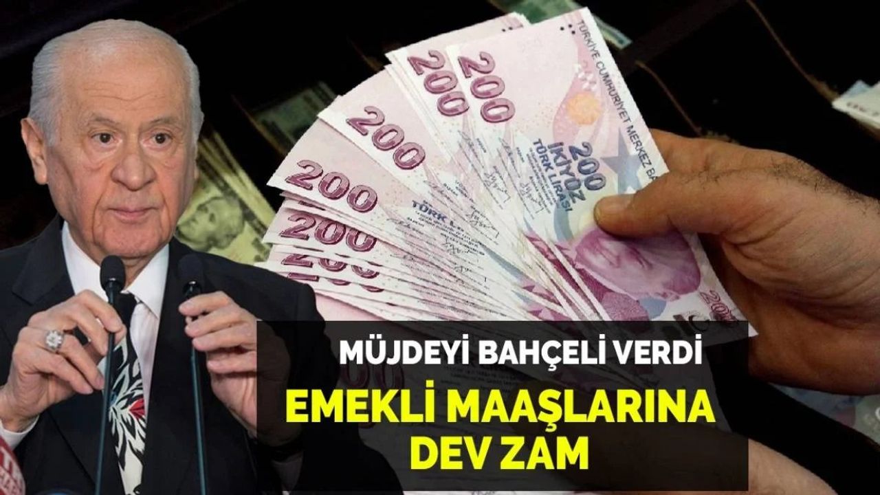 Emeklilere Yüzde 25+8 Bin TL Zam Müjdesi! Devlet Bahçeli Duyurdu