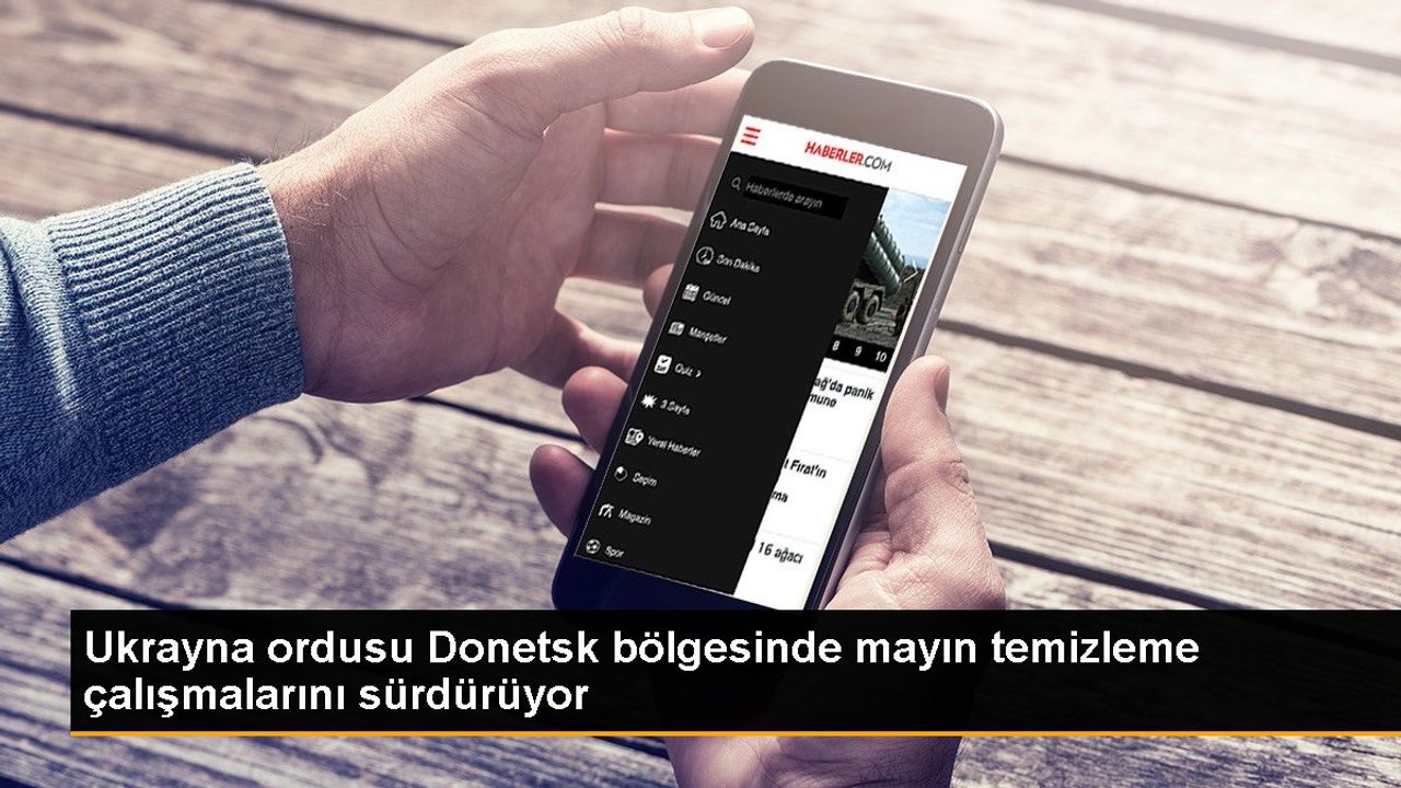 Ukrayna Ordusu Donetsk'te Mayın Temizliyor