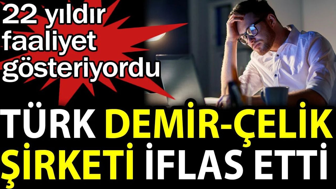 Türk Demir-Çelik Şirketi İflas Etti