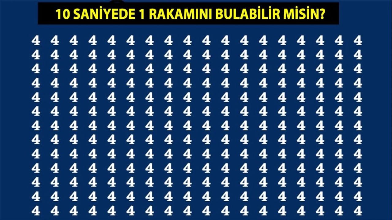 Optik İllüzyon: Gizlenmiş Rakamı Bulabilir misin?