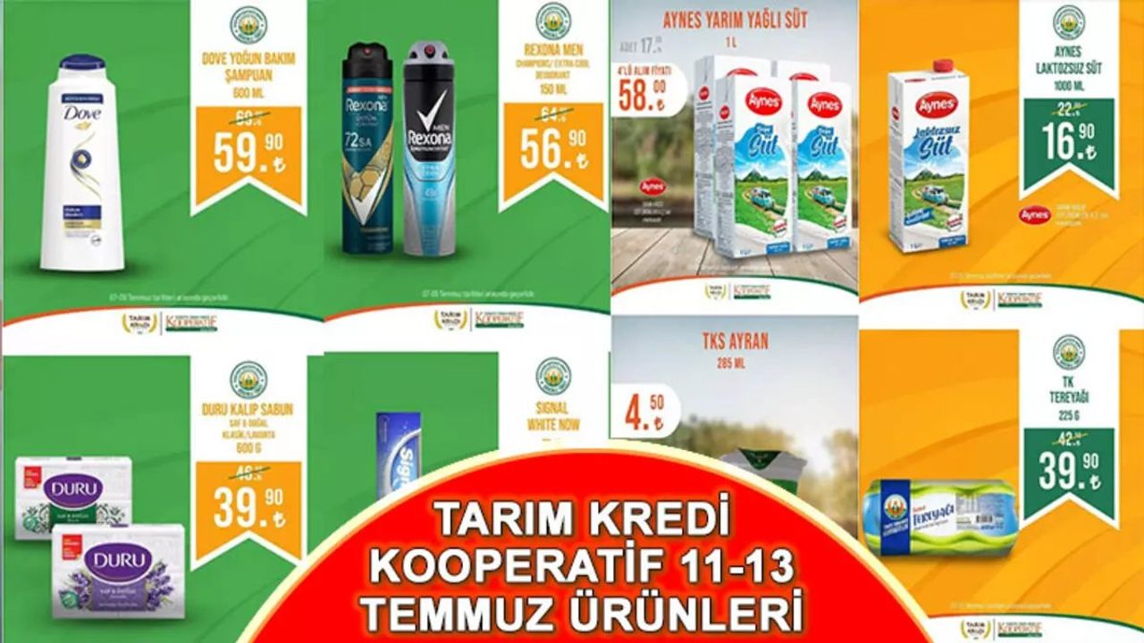 Tarım Kredi Kooperatif Marketlerinde İndirimli Ürünler