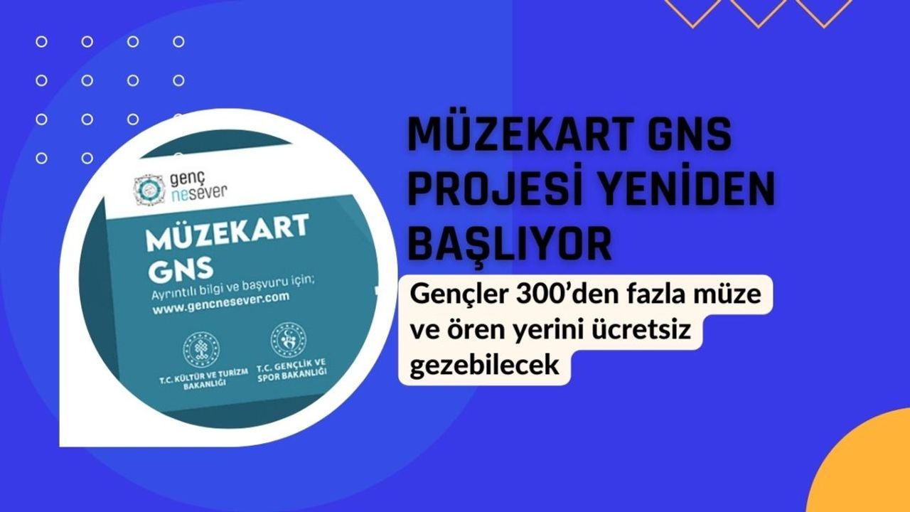 Müzekart GNS Projesi Yeniden Başlıyor: Gençler 300’den Fazla Müze ve Ören Yerini Ücretsiz Gezebilecek