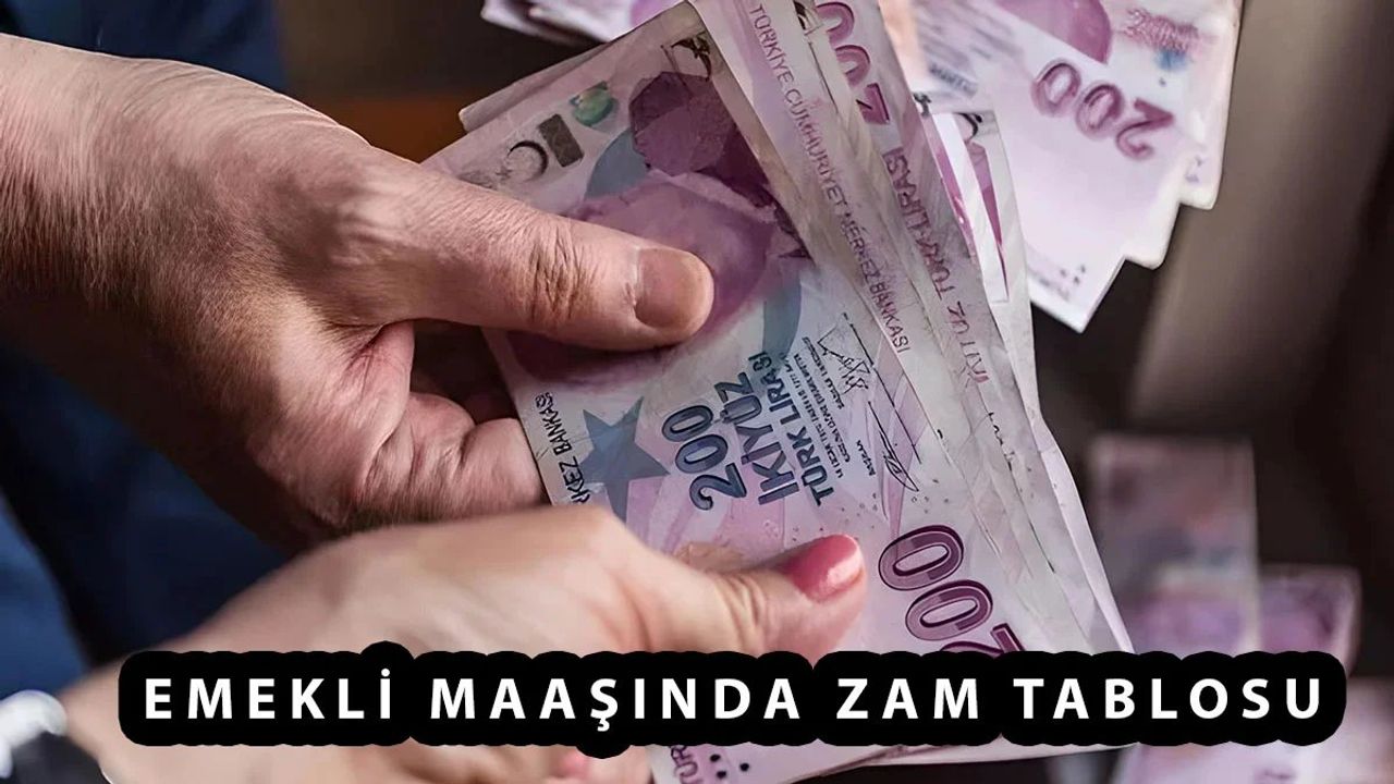Emekli Maaşında Oh Çektiren Tablo!