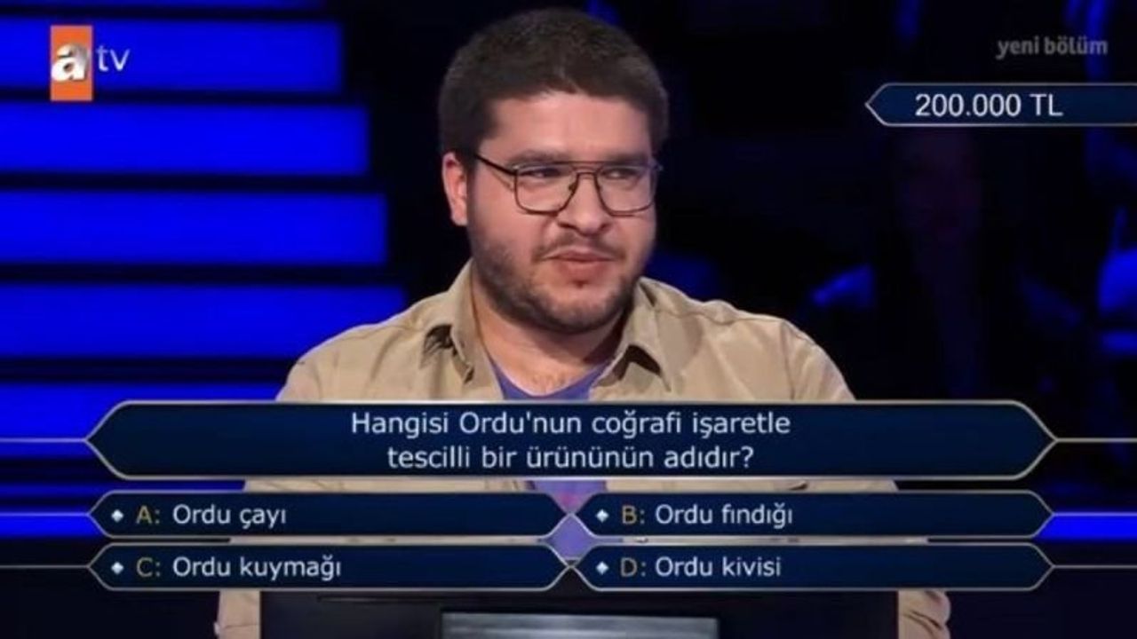 Kim Milyoner Olmak İster? Sorusu ve Cevabı