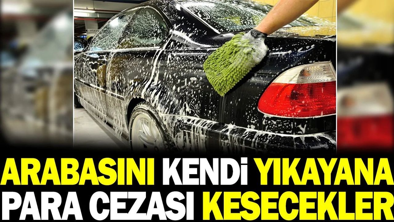 Almanya'da Arabasını Kendi Yıkayanlara Para Cezası
