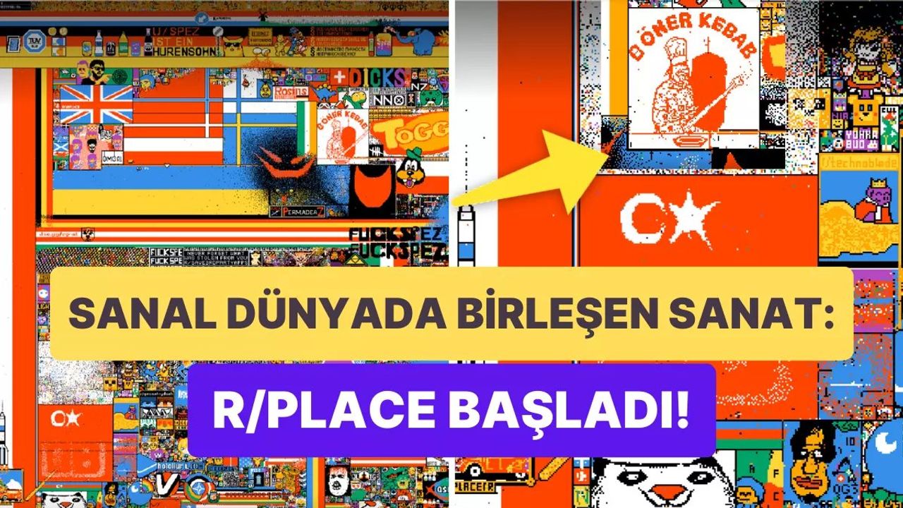 Reddit Place 2023 Başladı: Türk Kullanıcılar Yine Öne Çıkıyor