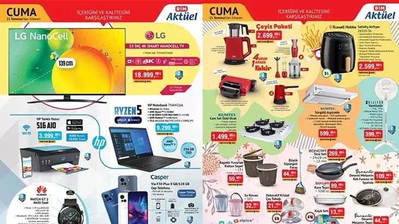 BİM Mağazalarında Bu Hafta Satışa Sunulacak Ürünler