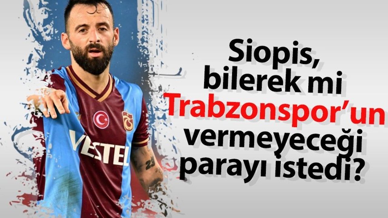 Trabzonspor'da Manolis Siopis İle İlgili Flaş Gelişmeler