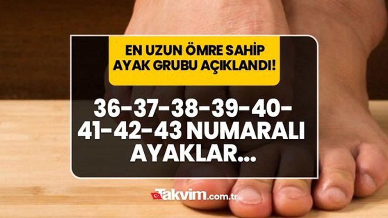 Ayak Numarasının İnsan Ömrü Üzerindeki Etkisi