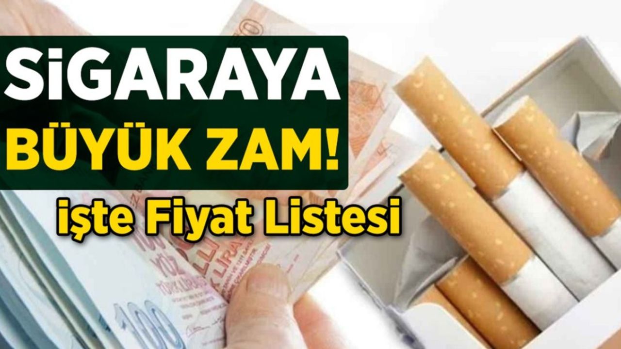 25 Temmuz 2023 Yeni Sigara Fiyatları