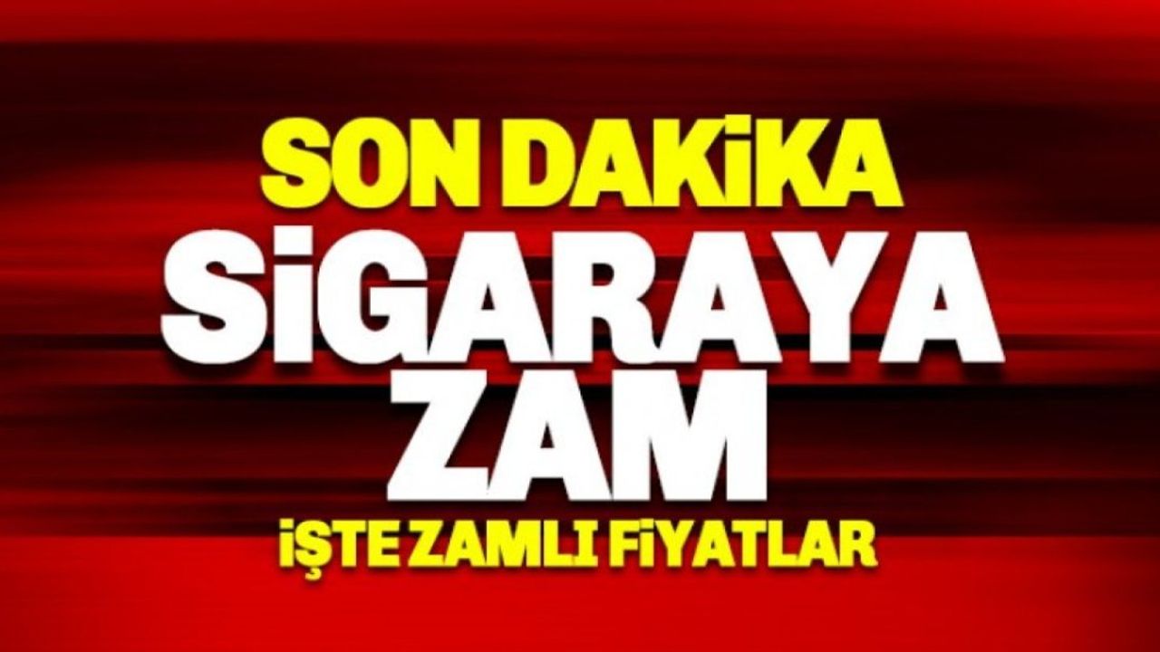 Sigara Fiyatlarına Ara Zam Geldi!