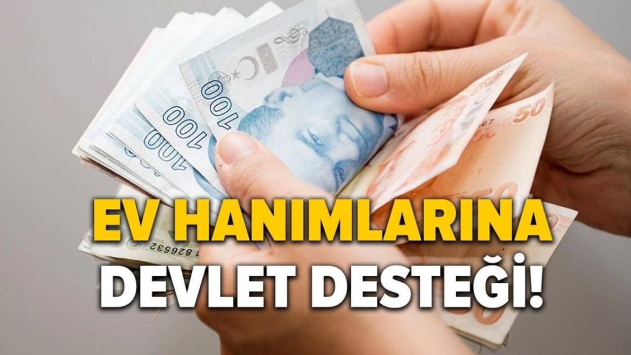 Ev Hanımlarına 1100 TL Maddi Yardım Desteği Başladı!