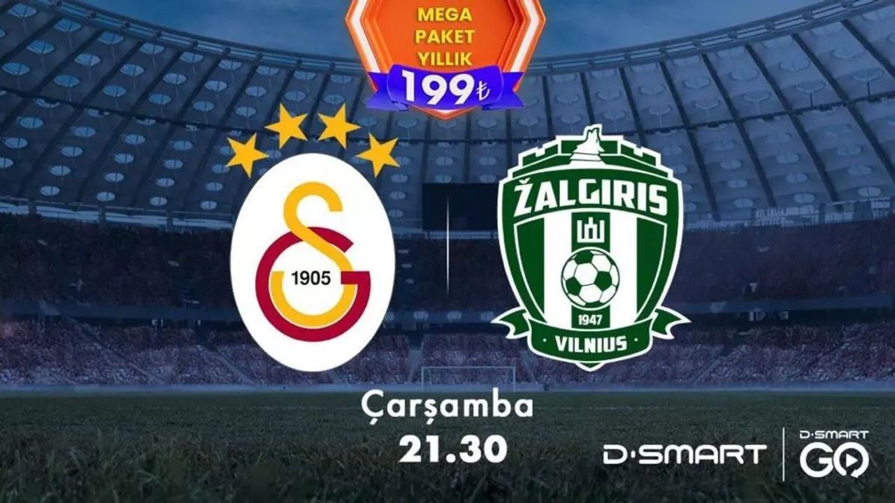 Galatasaray, Şampiyonlar Ligi rövanşında Zalgiris'i konuk ediyor