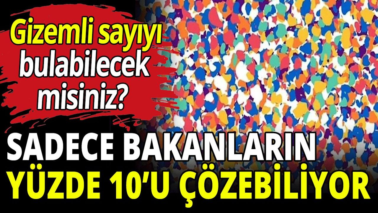 Sadece Bakanların Yüzde 10'u Testi Çözebiliyor! Gizemli Sayıyı Bulabilecek Misiniz?