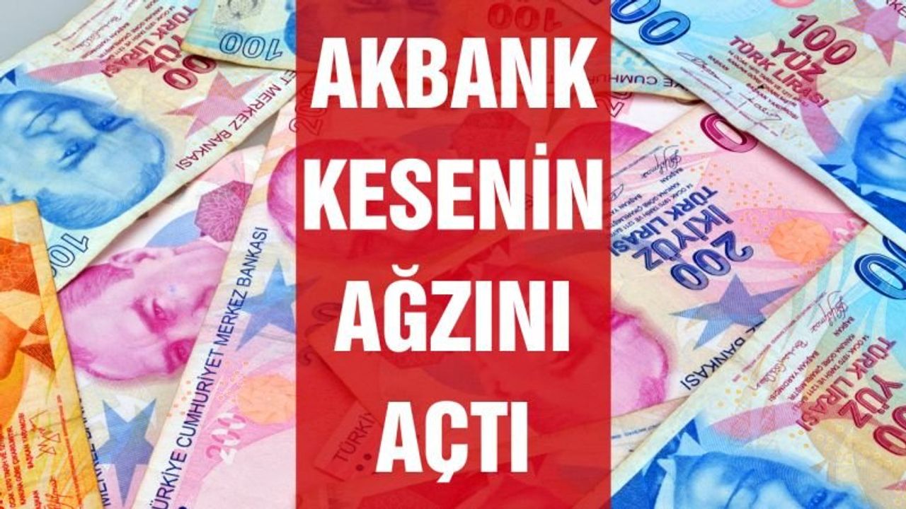 Akbank Emeklilere Faizsiz Nakit Avans Kampanyası