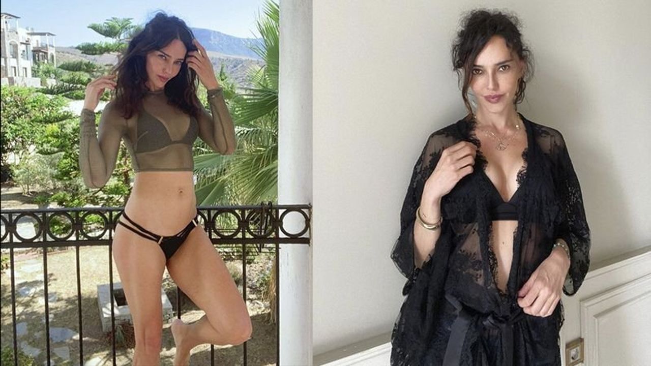Hande Ataizi'nin Kırmızı Bikinisiyle Sere Serpe Tatil Paylaşımı