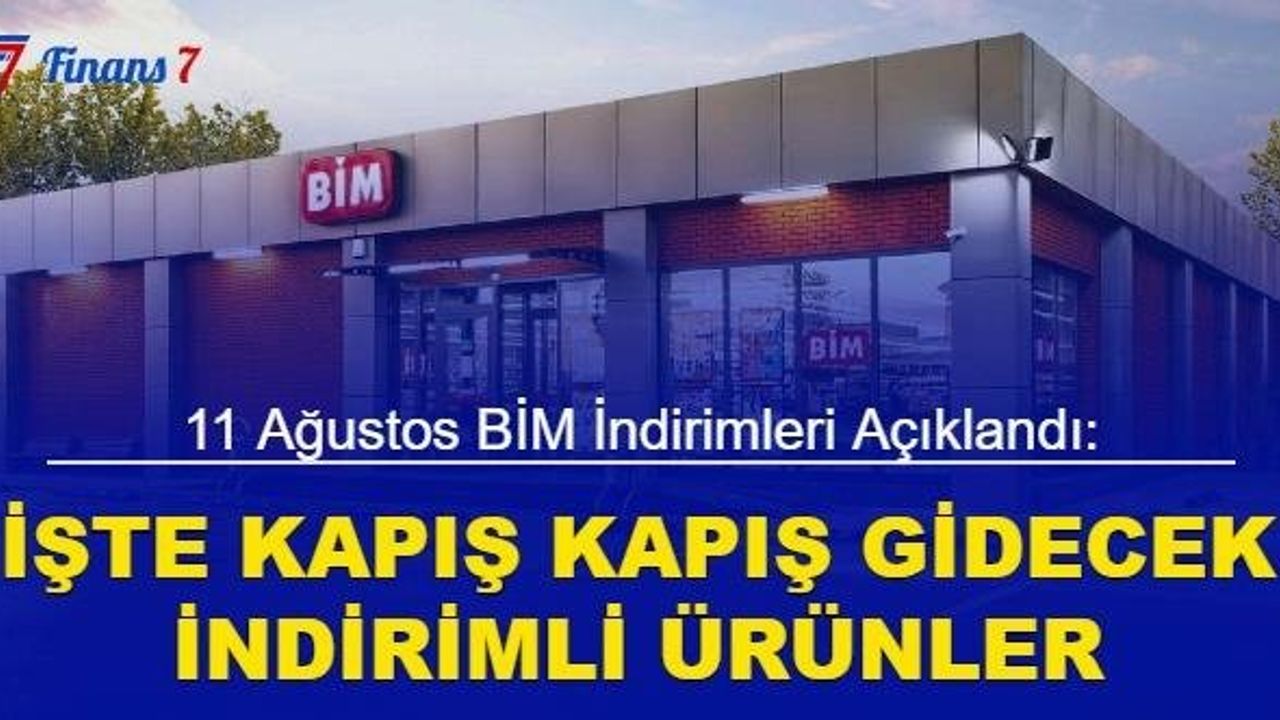 BİM 11 Ağustos İndirimli Ürünler Listesi Açıklandı