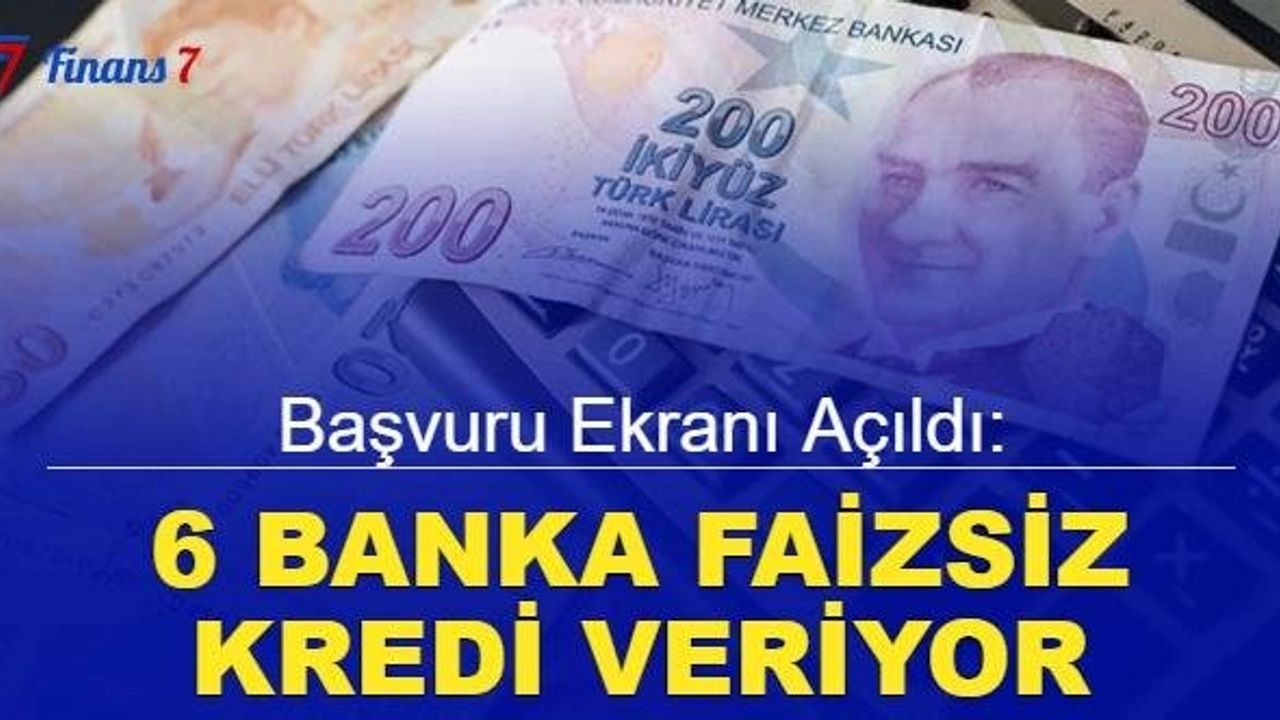 Faizsiz Taksitli Kredi Veren Bankalar Açıklandı