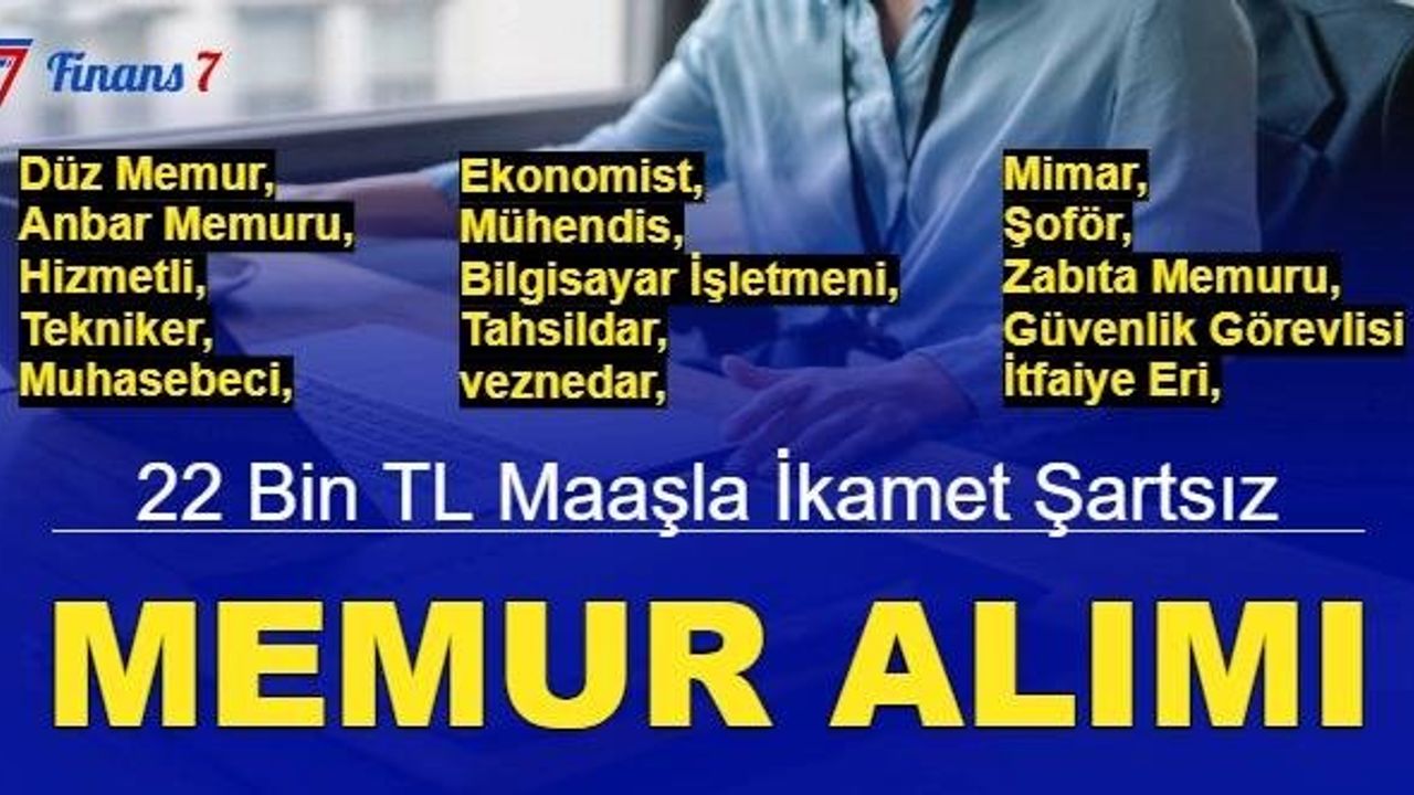 Belediyelerde 110 Memur, İtfaiye Eri ve Zabıta Alımı Yapılacak