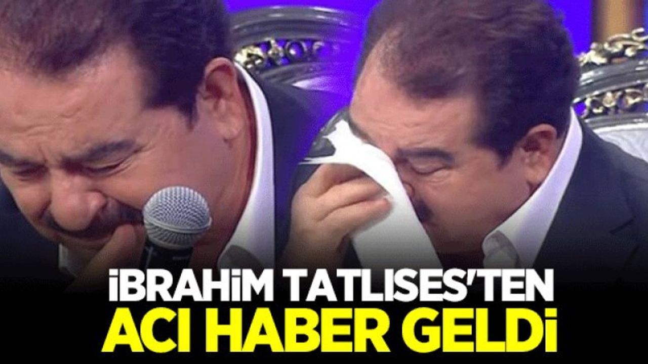 İbrahim Tatlıses'ten Acı Haber! Tüm TV Kanalları Ortak Duyurdular