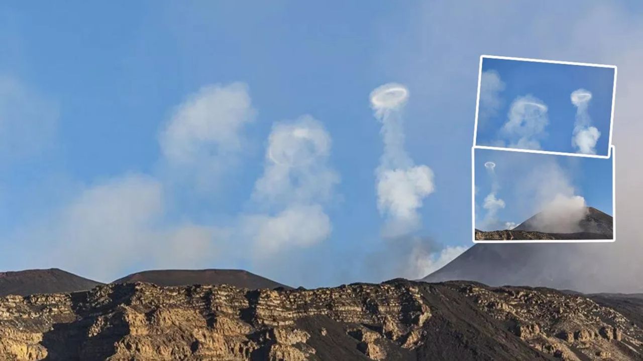 İtalya'nın Güneyindeki Etna Yanardağında Volkanik Faaliyetler