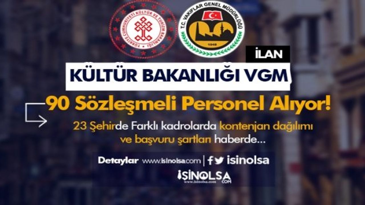 Kültür ve Turizm Bakanlığı Personel Alımı İlanı