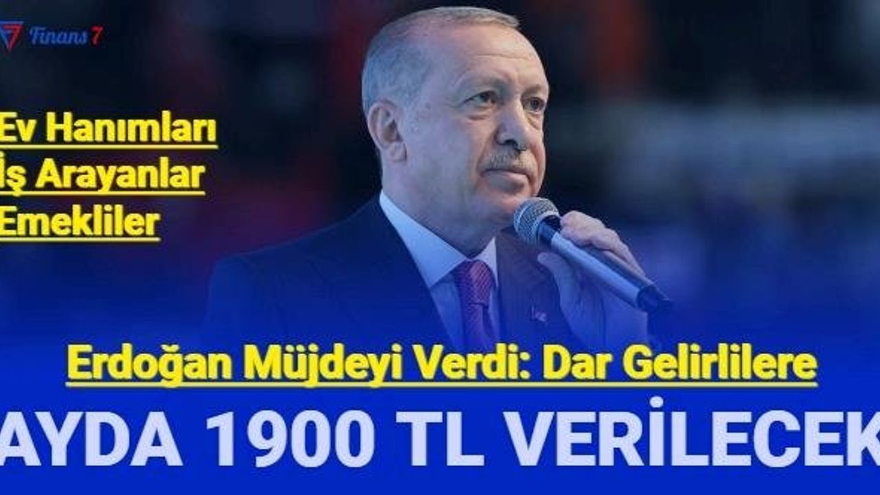 İşsizlere ve Ev Hanımlarına Aylık 1900 TL Destek Başvurusu Duyurusu Geldi