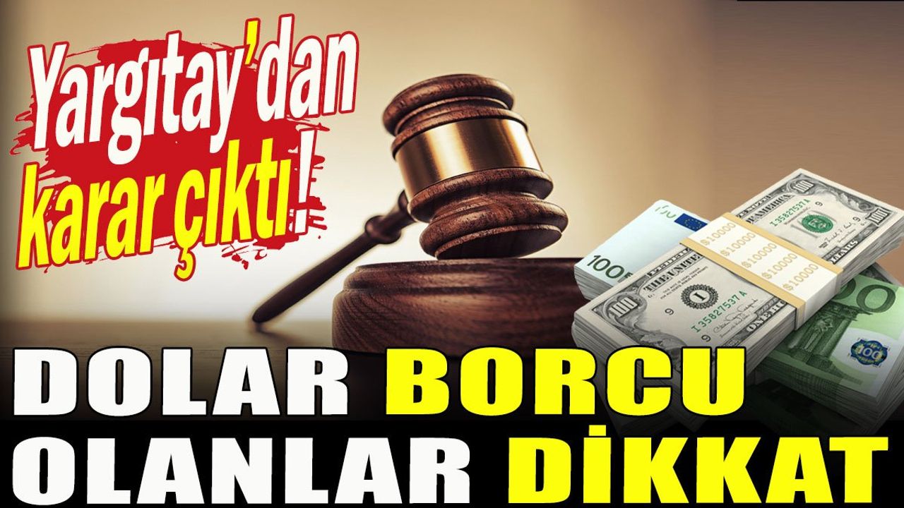 Dolar Borcu Olanlar Dikkat: Yargıtay'dan Emsal Niteliğinde Karar