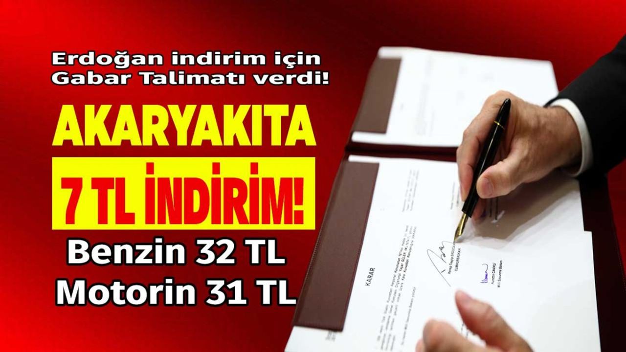 Benzine Motorine Zam Değil İndirim Geliyor!