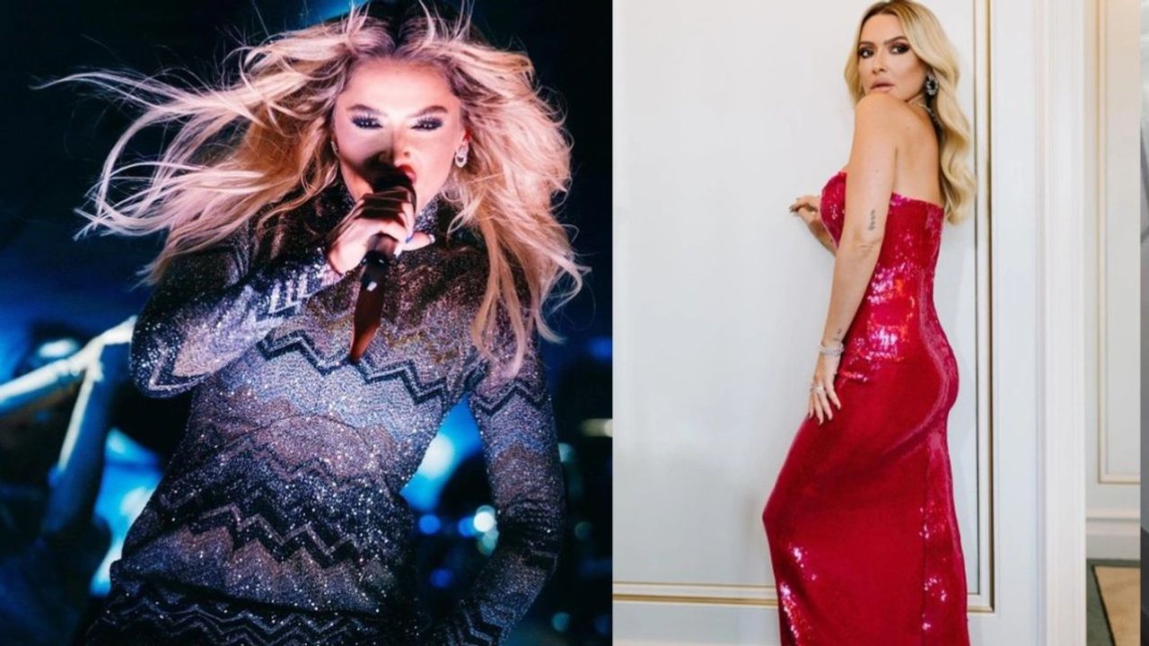 Hadise, Azerbaycan Konserinde Göğüs Dekoltesiyle Göz Kamaştırdı