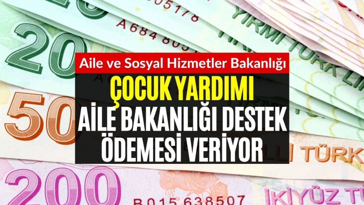 Çocuğunuz Varsa Bu Yardımı Alabilirsiniz! Aile Bakanlığı 1 Çocuğu Olana Bile Destek Ödemesi Veriyor