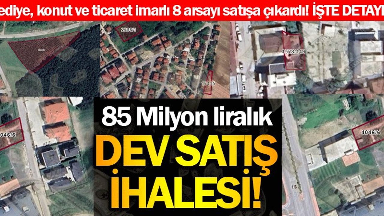 Adapazarı Belediyesi 8 Arsanın Satışı İçin İhaleye Çıkıyor