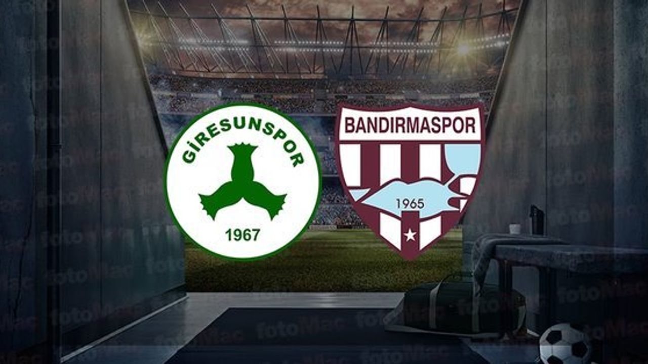 Trendyol 1. Lig'de Giresunspor - Bandırmaspor Maçı