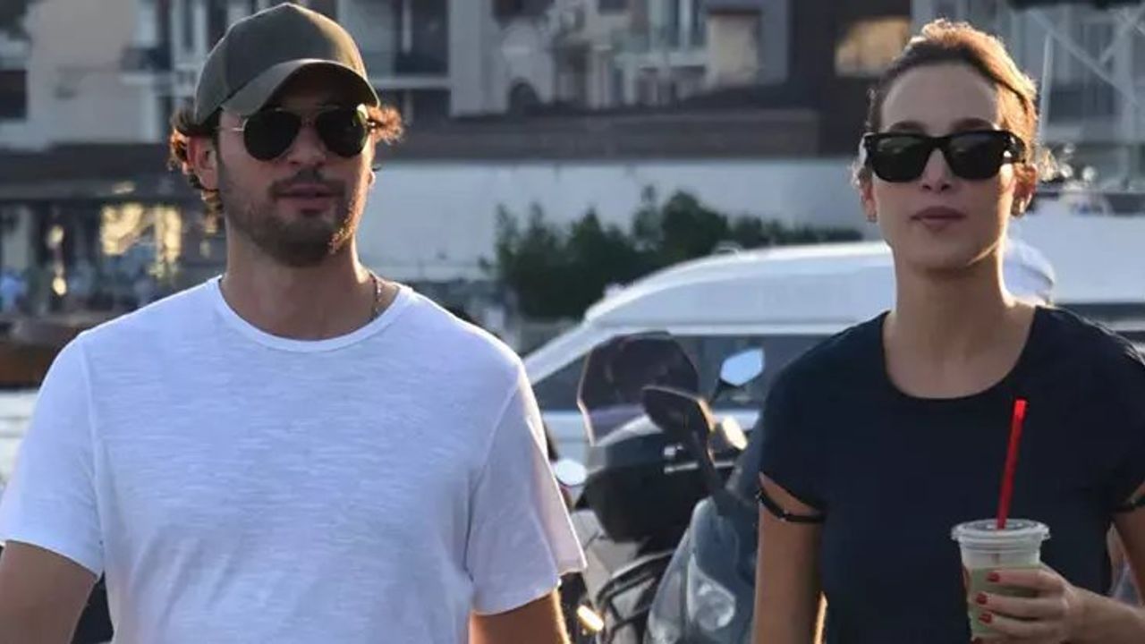 Birkan Sokullu ve Eda Gürkaynak Bebek Sahilinde Yürüyüş Yaptı
