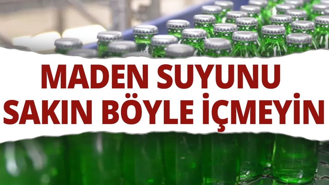 Maden Suyunu Doğru Tüketmek