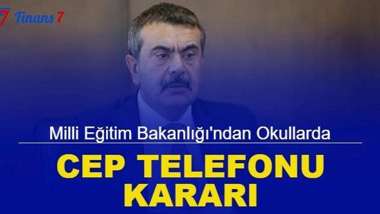 Milli Eğitim Bakanı Yusuf Tekin'den Okullarda Cep Telefonu Kullanımına İlişkin Açıklama